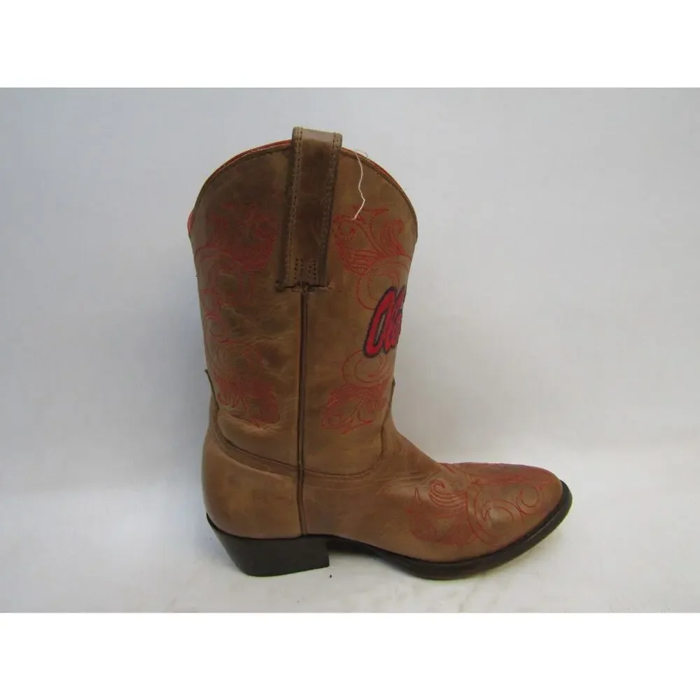Someday Ole Miss Youth Size 2 D Brown Western Cowboy Boots